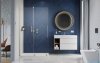 Radaway Furo Brushed Gold kabina Walk-in 120x200cm lewa szczotkowane złoto 10106638-99-01L/10110594-01-01